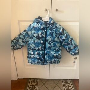 Kids Blue Mountain Print Jacket